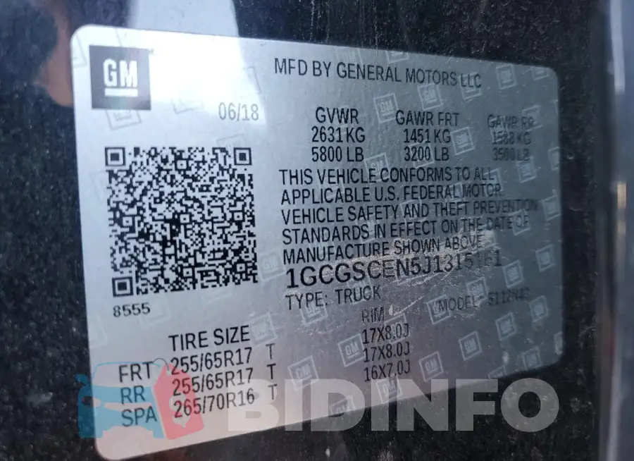 1GCGSCEN5J1315161 Photo# 13