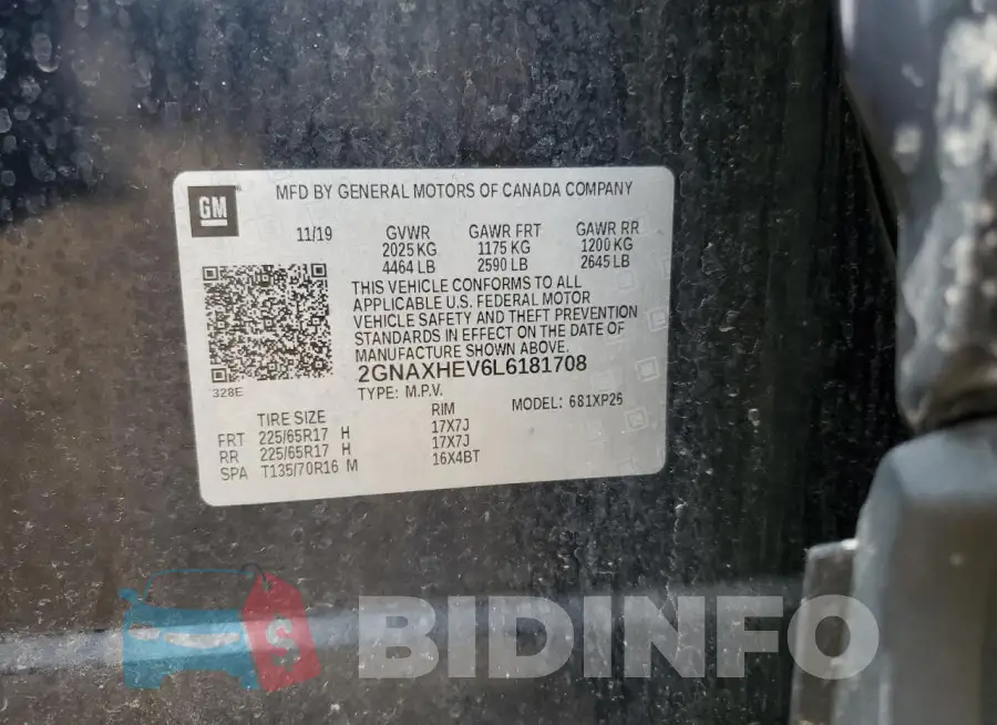 2GNAXHEV6L6181708 Photo# 12