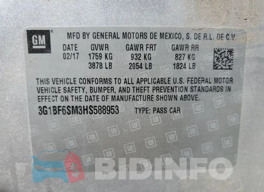 3G1BF6SM3HS588953 Photo# 12