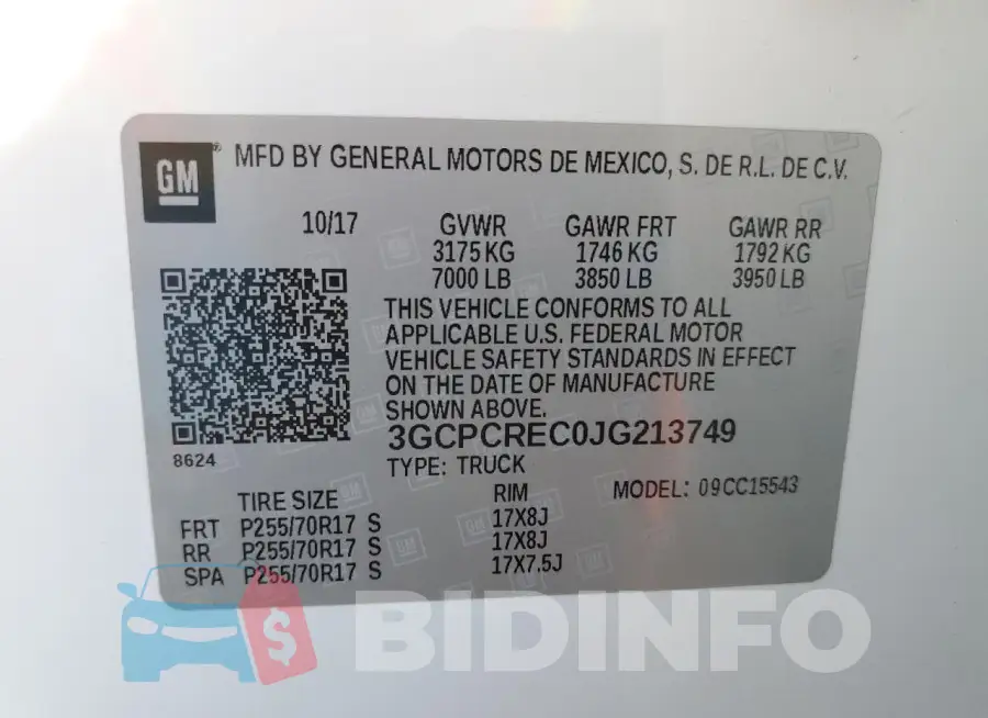 3GCPCREC0JG213749 Photo# 12