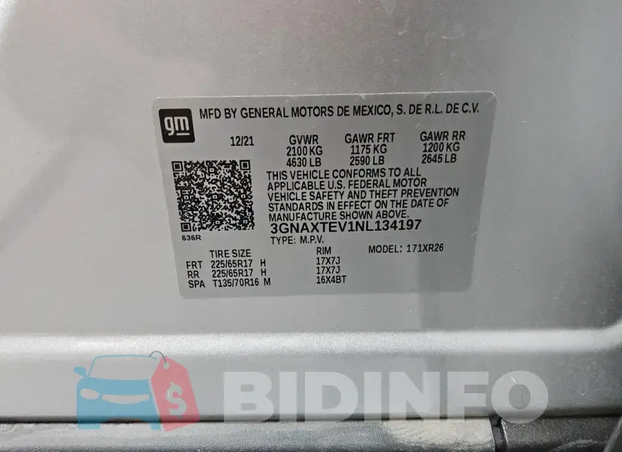 3GNAXTEV1NL134197 Photo# 13