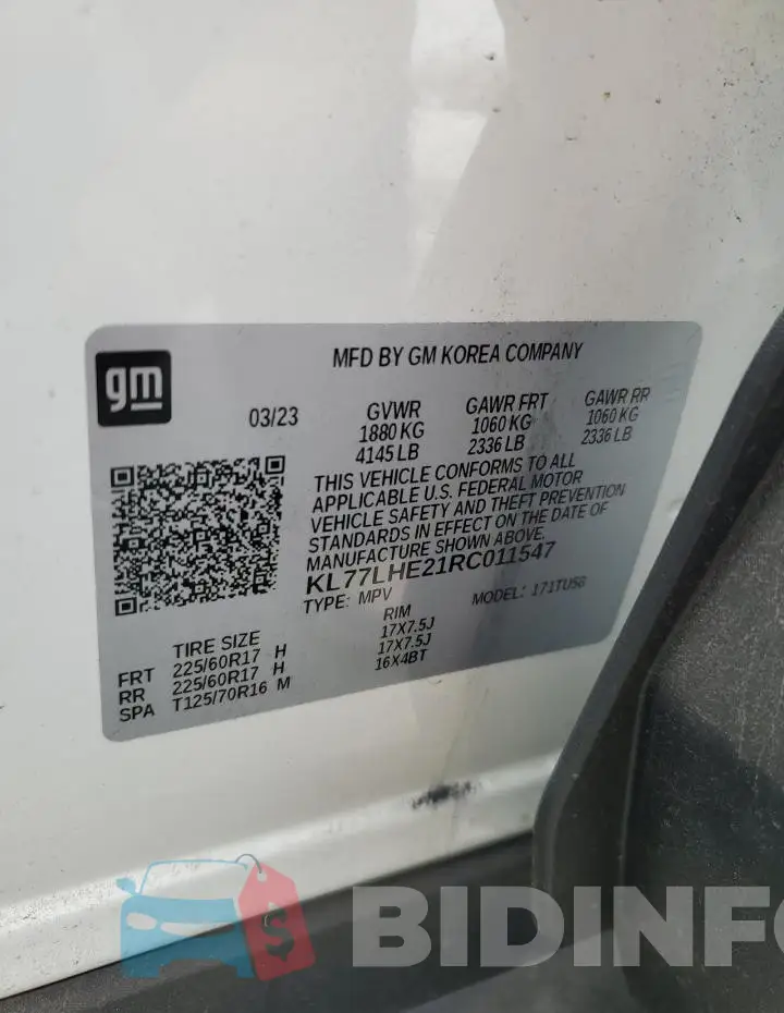 KL77LHE21RC011547 Photo# 13