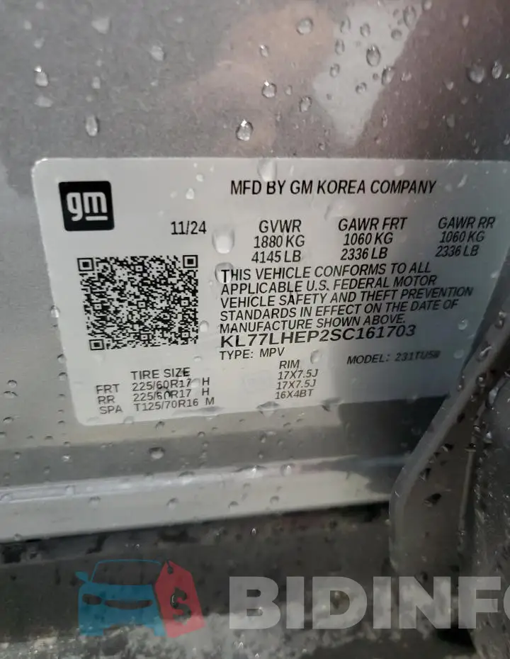 KL77LHEP2SC161703 Photo# 14