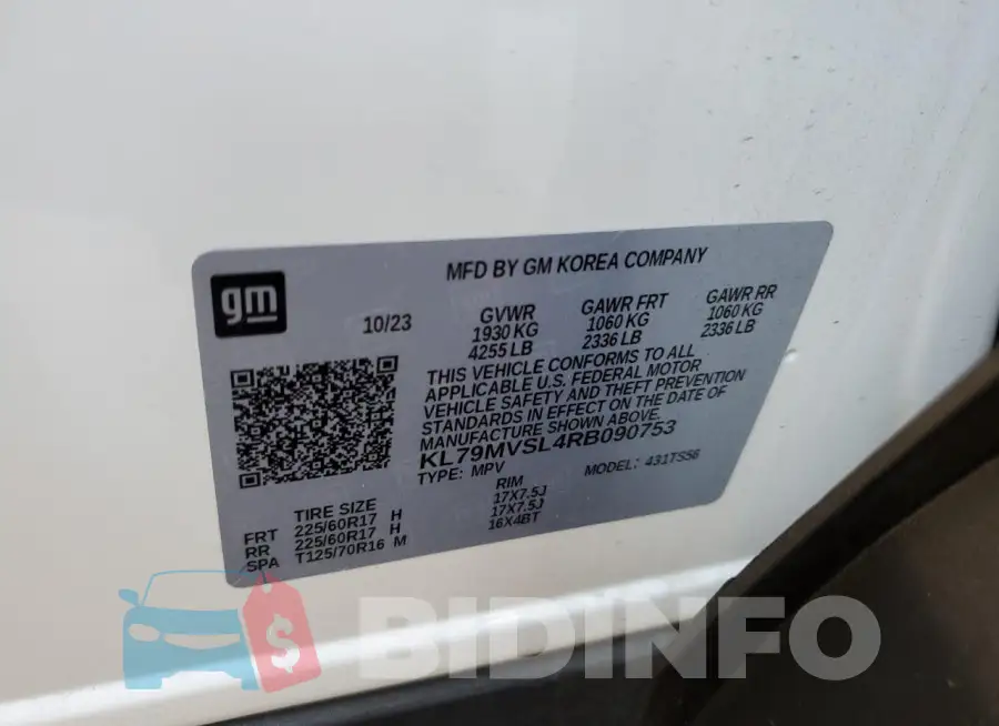 KL79MVSL4RB090753 Photo# 14
