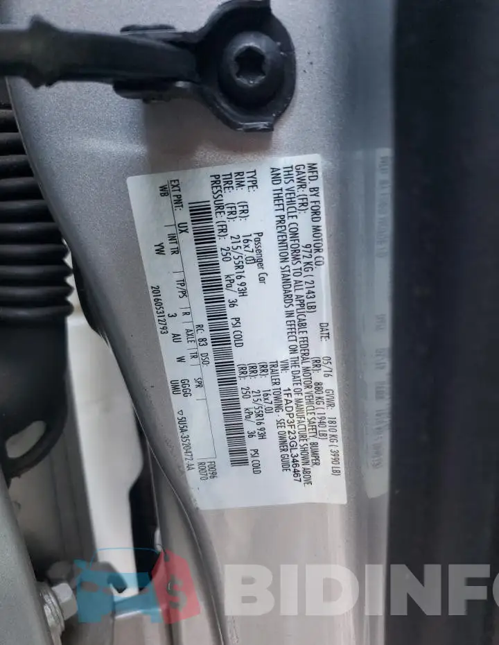 1FADP3F23GL346467 Photo# 12