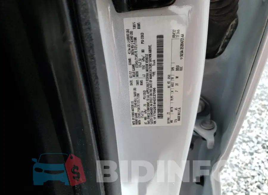 1FT7W2BT4HEE27096 Photo# 12