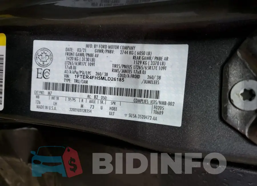 1FTER4FH5MLD26185 Photo# 12