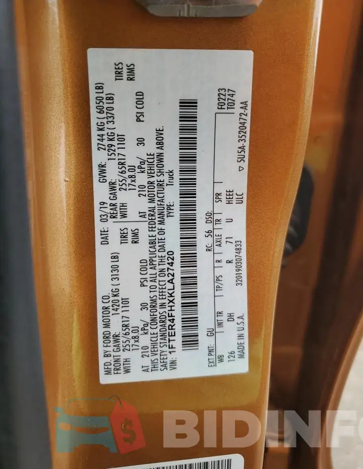 1FTER4FHXKLA27420 Photo# 12