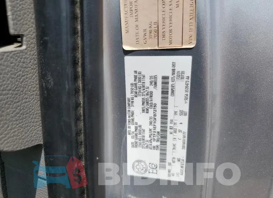 1FTFX1EF1GFB72750 Photo# 12