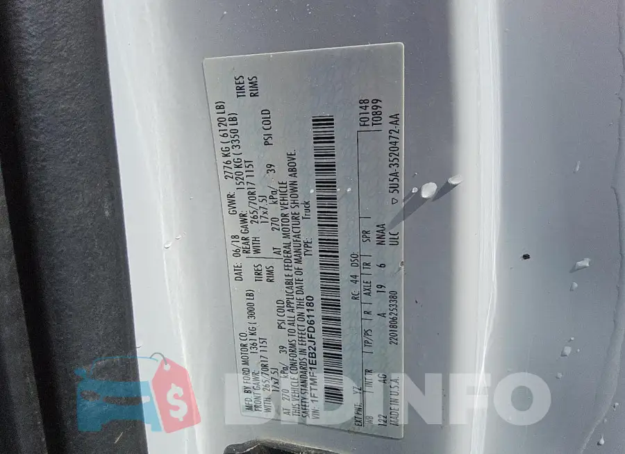 1FTMF1EB2JFD61180 Photo# 12
