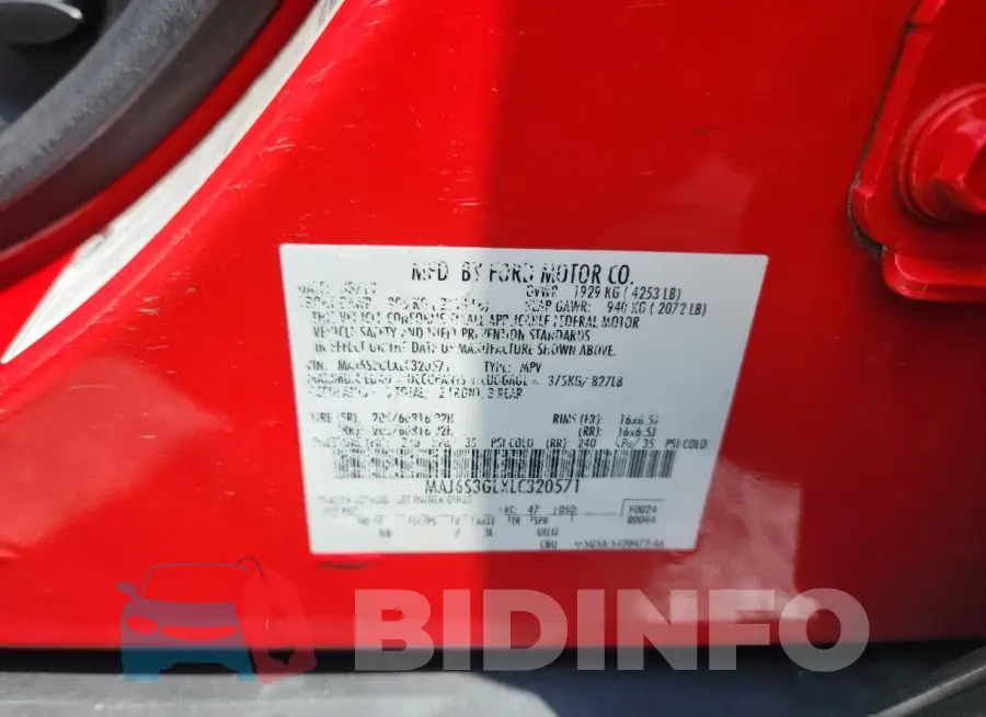 MAJ6S3GLXLC320571 Photo# 13