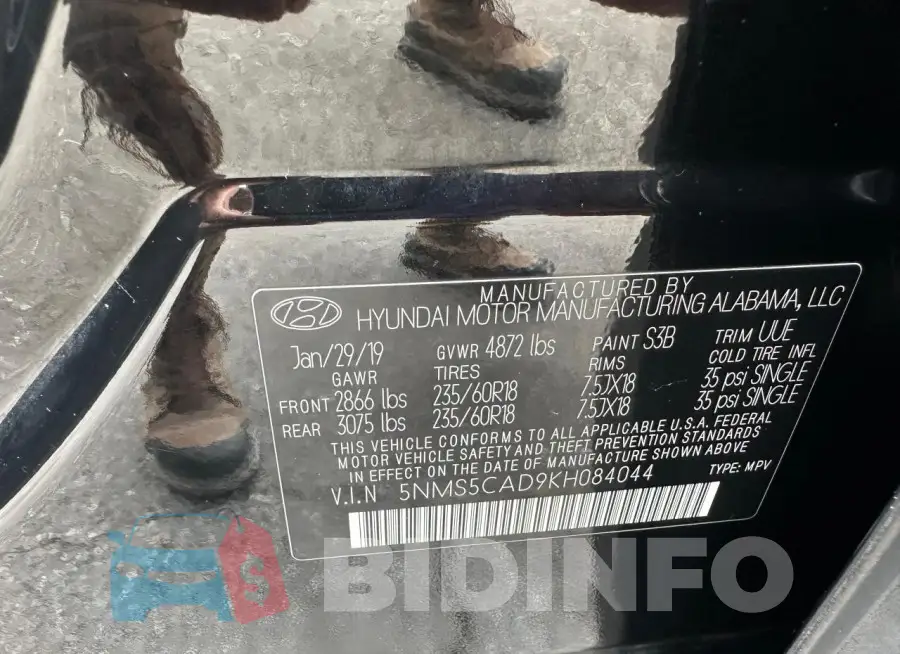 5NMS5CAD9KH084044 Photo# 10