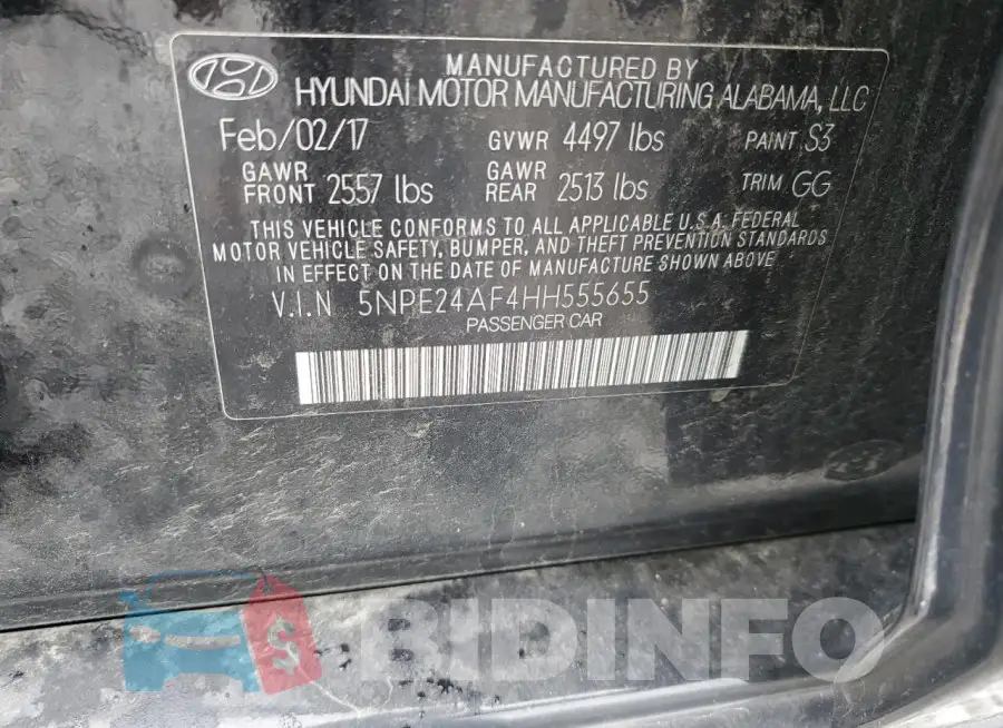 5NPE24AF4HH555655 Photo# 13