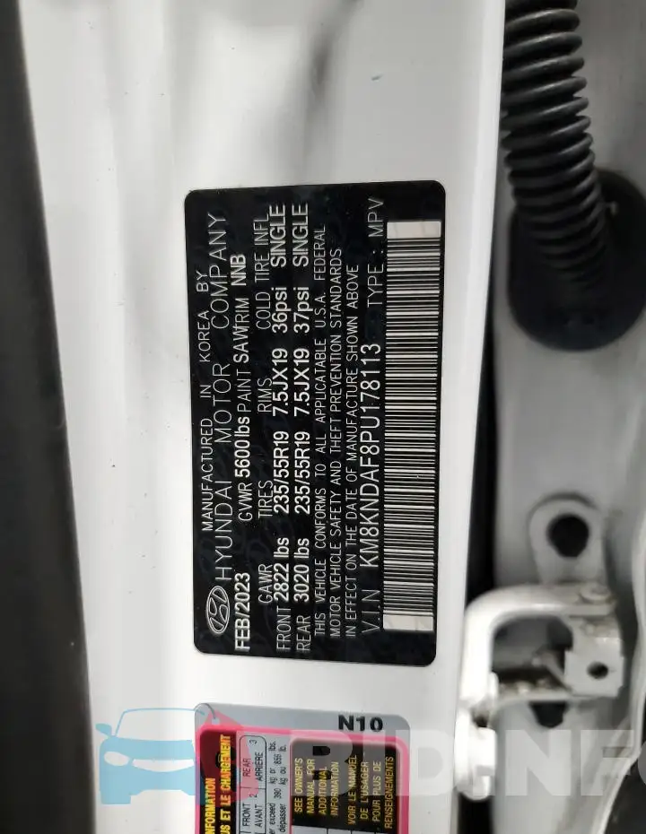 KM8KNDAF8PU178113 Photo# 12