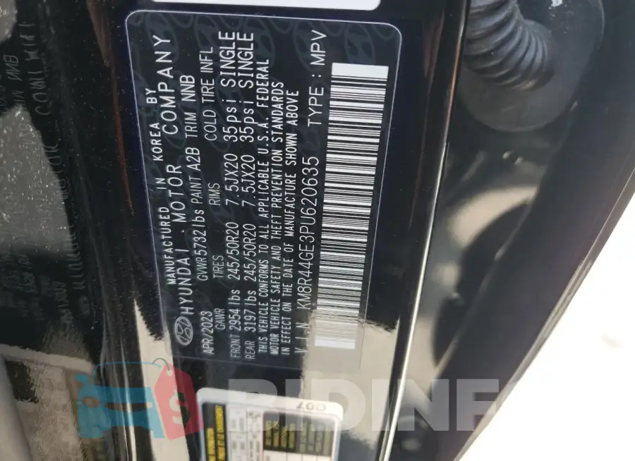 KM8R44GE3PU620635 Photo# 14