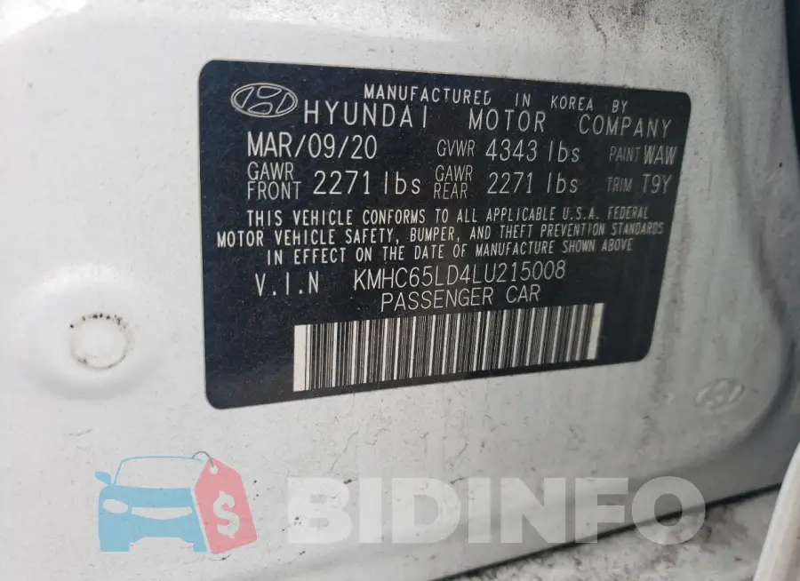 KMHC65LD4LU215008 Photo# 12