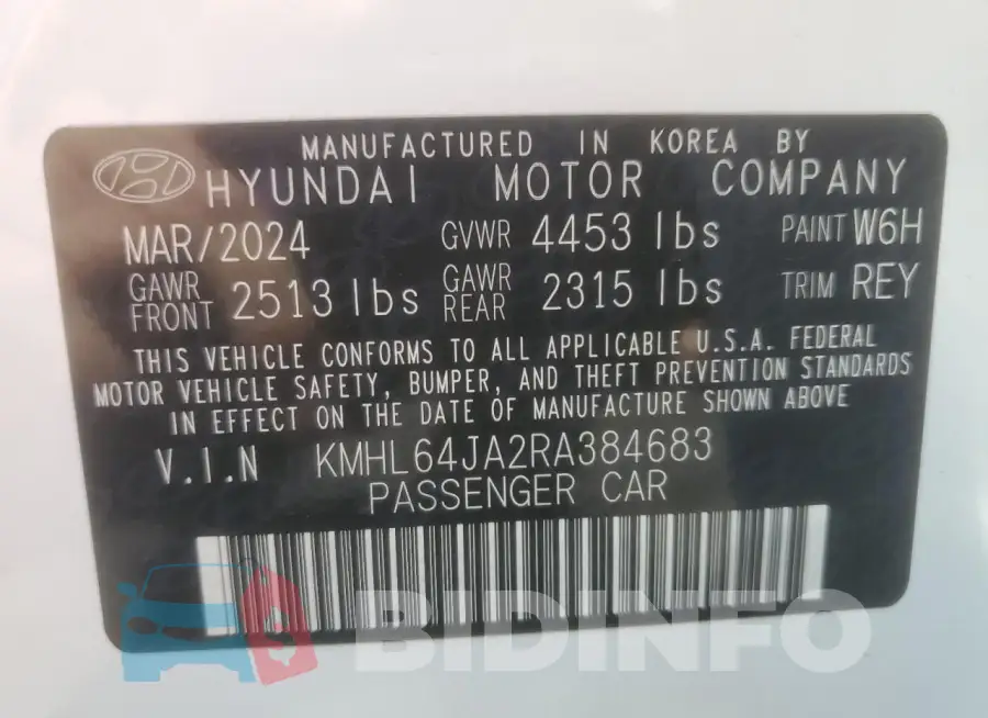 KMHL64JA2RA384683 Photo# 12