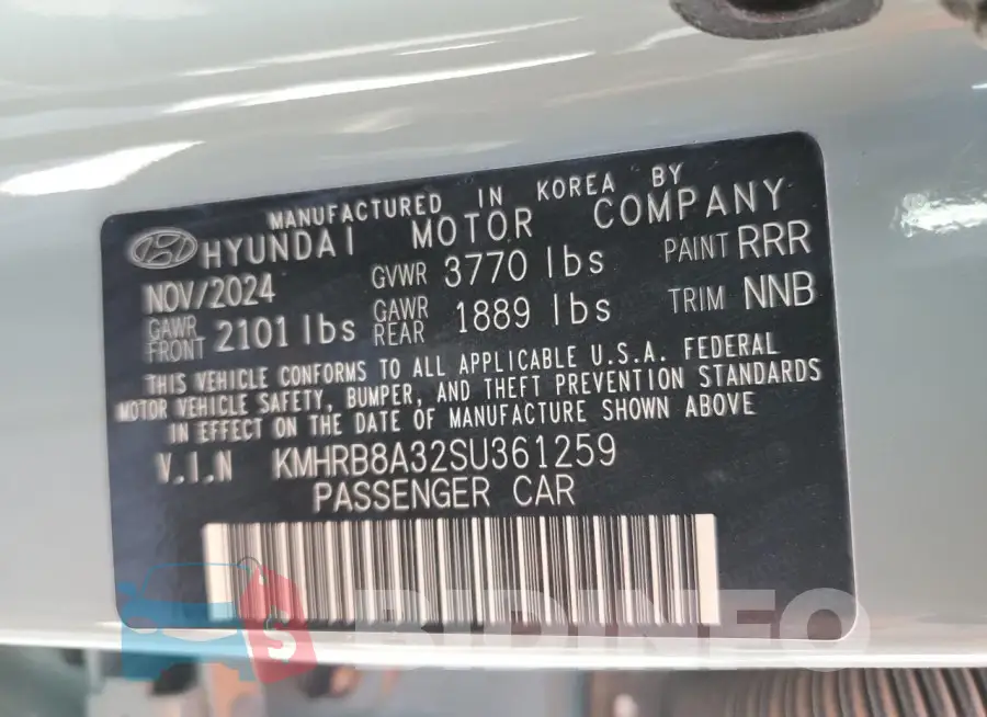 KMHRB8A32SU361259 Photo# 12