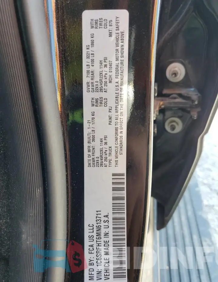 1C6SRFHT6MN613711 Photo# 13