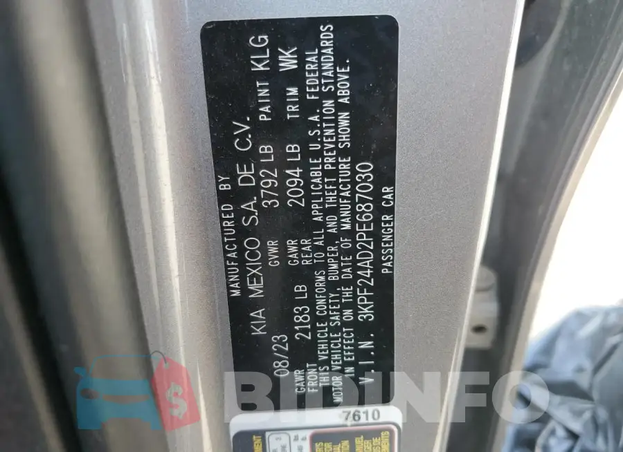 3KPF24AD2PE687030 Photo# 13