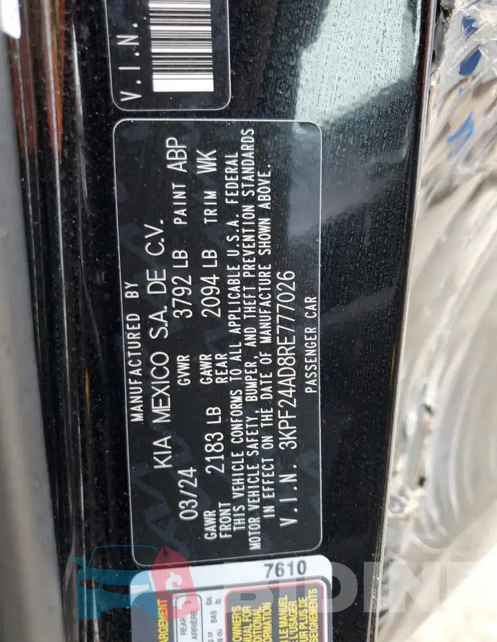 3KPF24AD8RE777026 Photo# 13