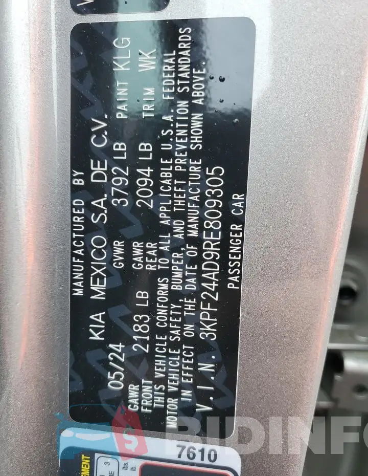 3KPF24AD9RE809305 Photo# 12