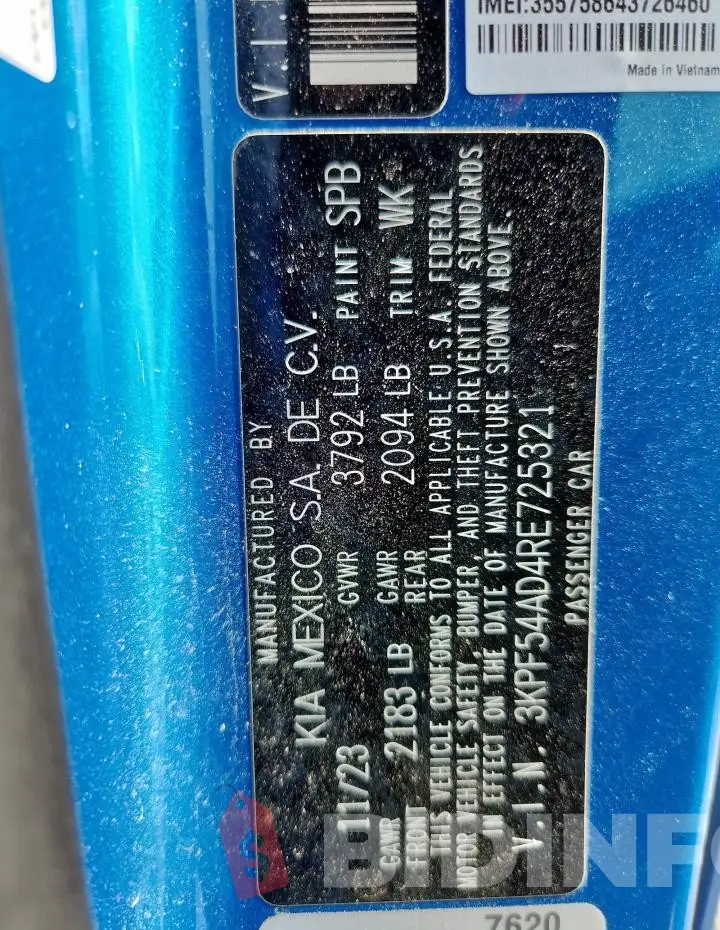 3KPF54AD4RE725321 Photo# 12