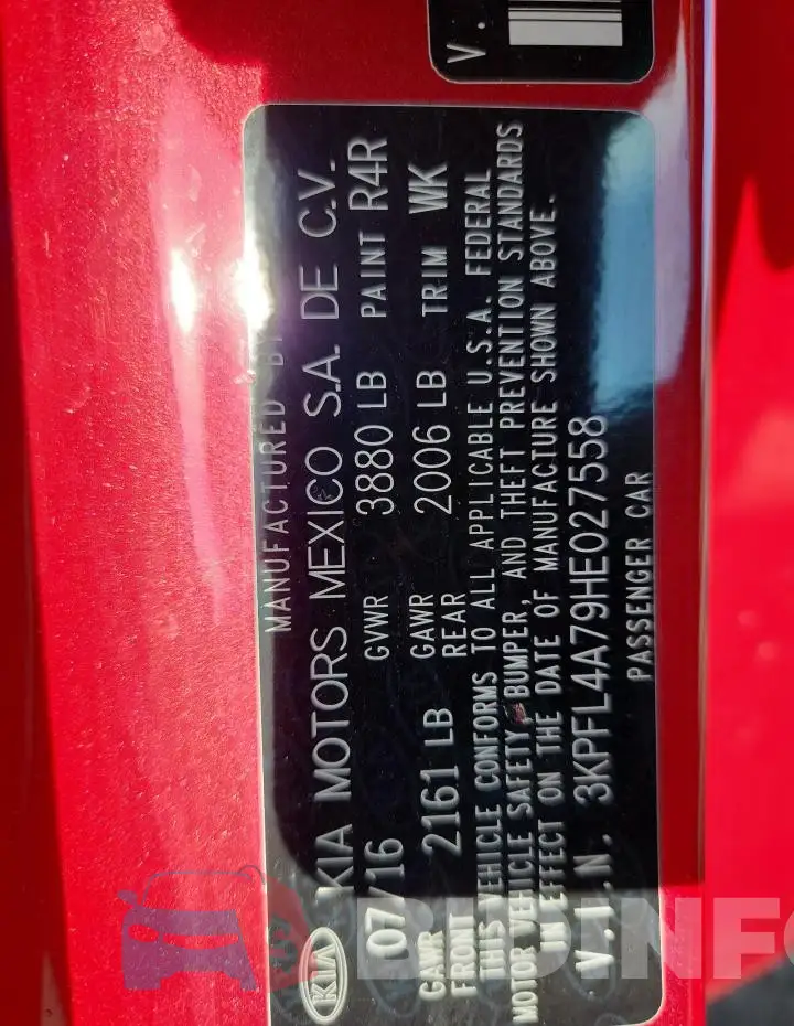 3KPFL4A79HE027558 Photo# 12