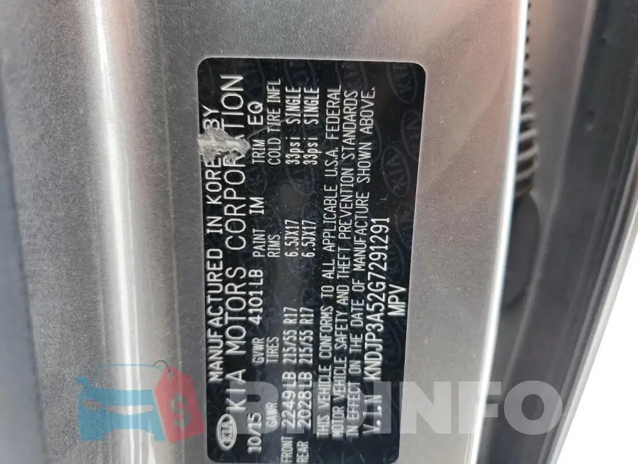 KNDJP3A52G7291291 Photo# 13