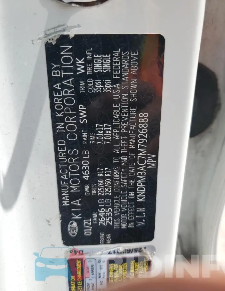 KNDPM3AC7M7926888 Photo# 13