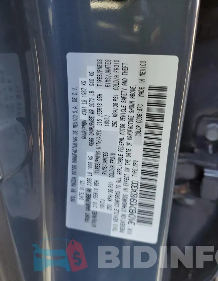 3MVDMBCM0SM804300 Photo# 12