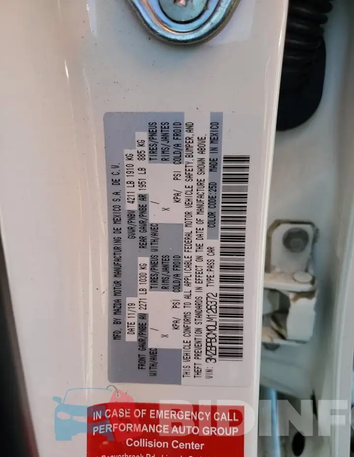 3MZBPBCM0LM126372 Photo# 12