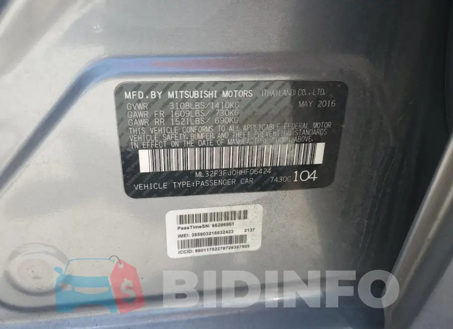 ML32F3FJ0HHF06424 Photo# 12