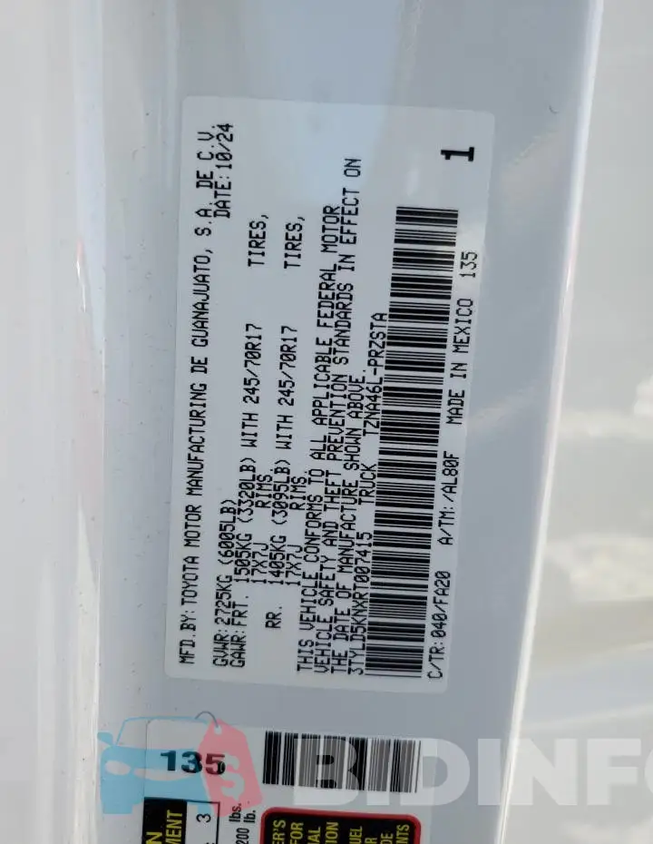 3TYLD5KNXRT007415 Photo# 12