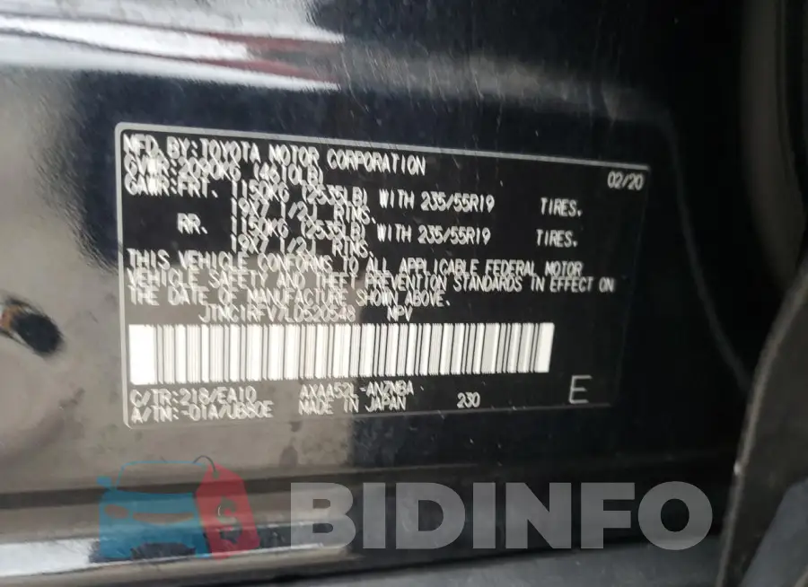JTMC1RFV7LD520548 Photo# 13