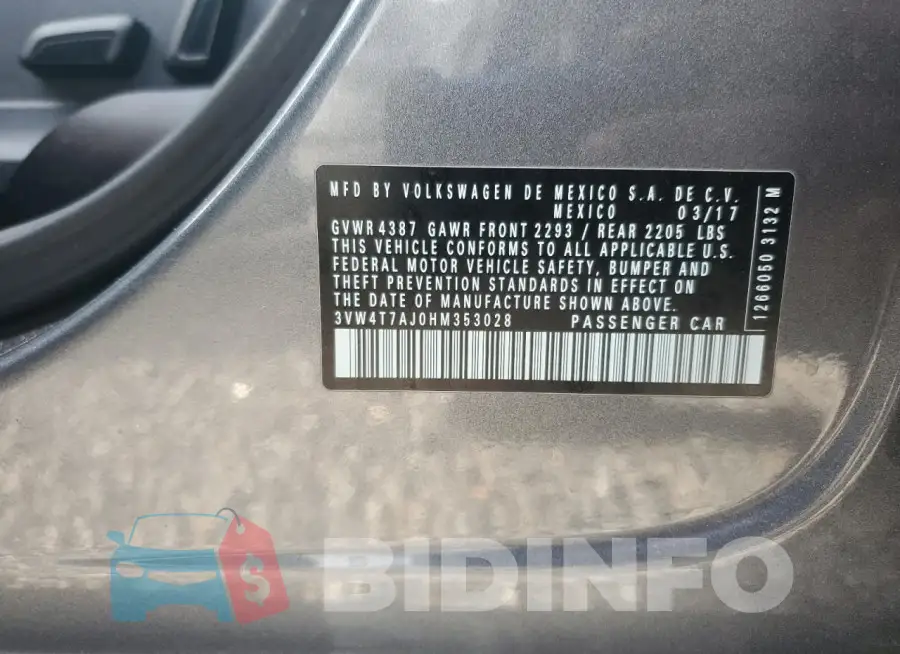 3VW4T7AJ0HM353028 Photo# 12