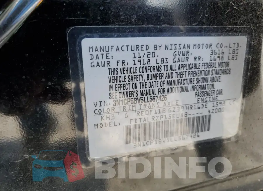 3N1CP5BV5LL567426 Photo# 13