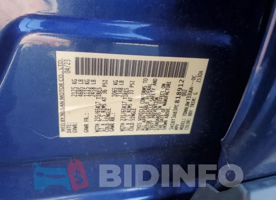 5N1BT3AB3PC818912 Photo# 13