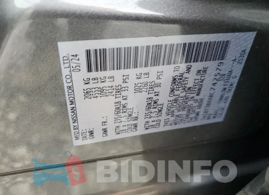 5N1BT3BAXRC742579 Photo# 12