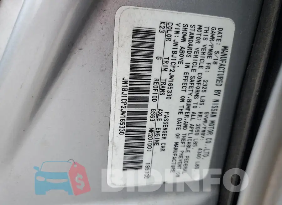 JN1BJ1CP2JW165330 Photo# 13