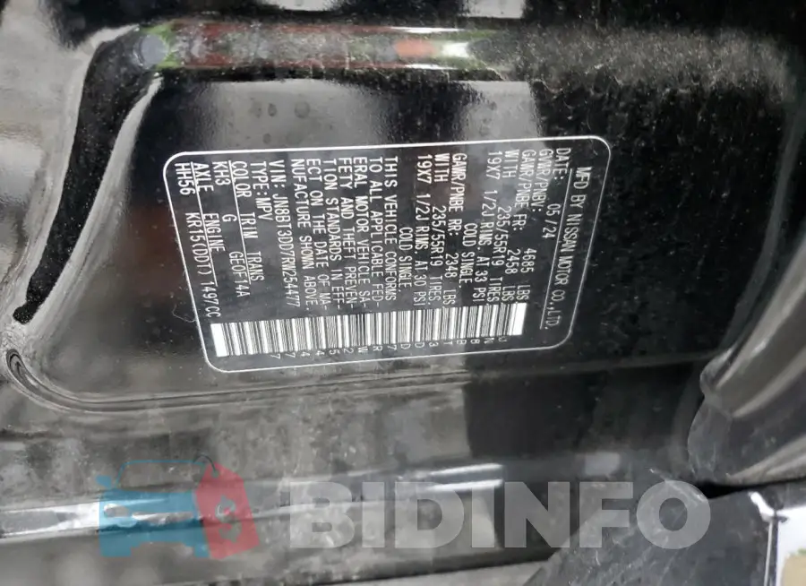 JN8BT3DD7RW254477 Photo# 13
