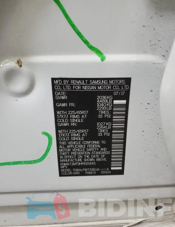 KNMAT2MT9HP610445 Photo# 13