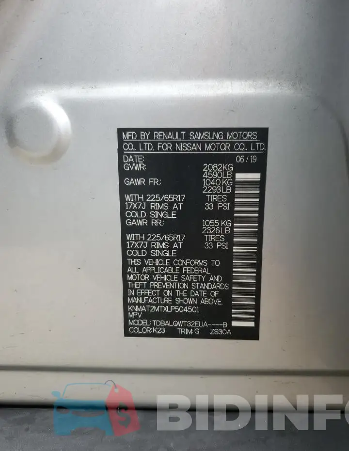 KNMAT2MTXLP504501 Photo# 13