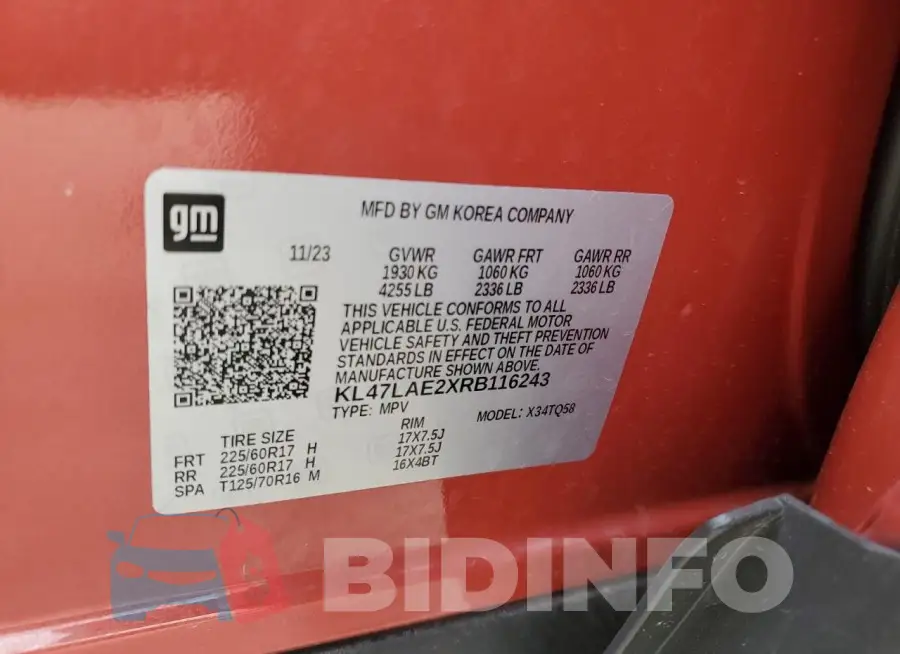 KL47LAE2XRB116243 Photo# 14