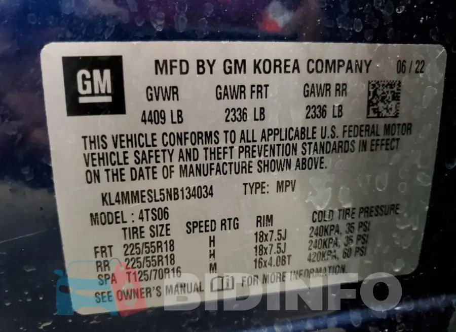 KL4MMESL5NB134034 Photo# 13