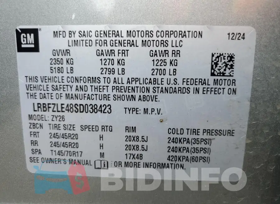 LRBFZLE48SD038423 Photo# 13