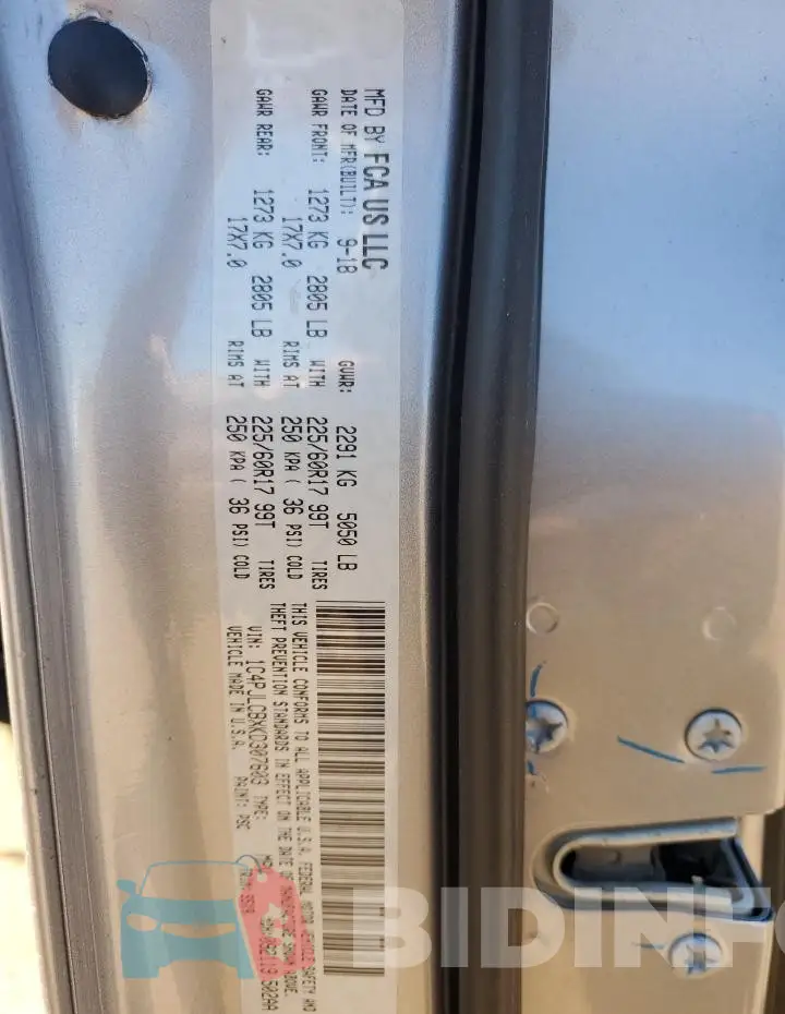 1C4PJLCBXKD307603 Photo# 13