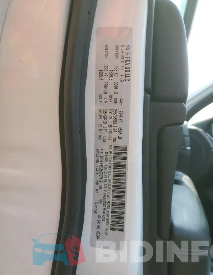 1C4RJFBG2KC767416 Photo# 14