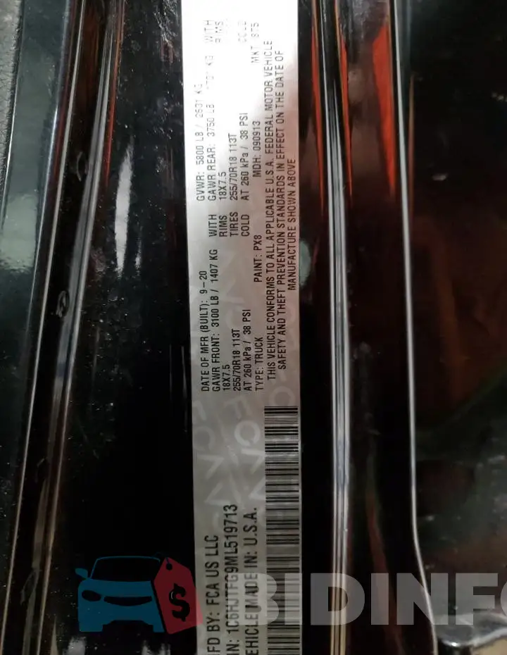 1C6HJTFG9ML519713 Photo# 12
