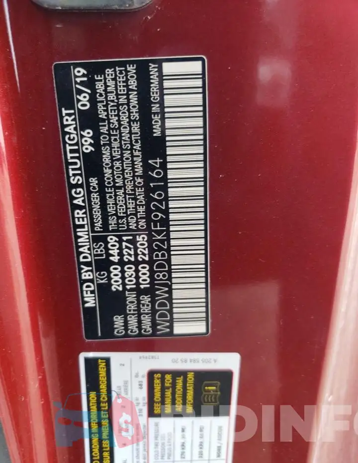 WDDWJ8DB2KF926164 Photo# 13